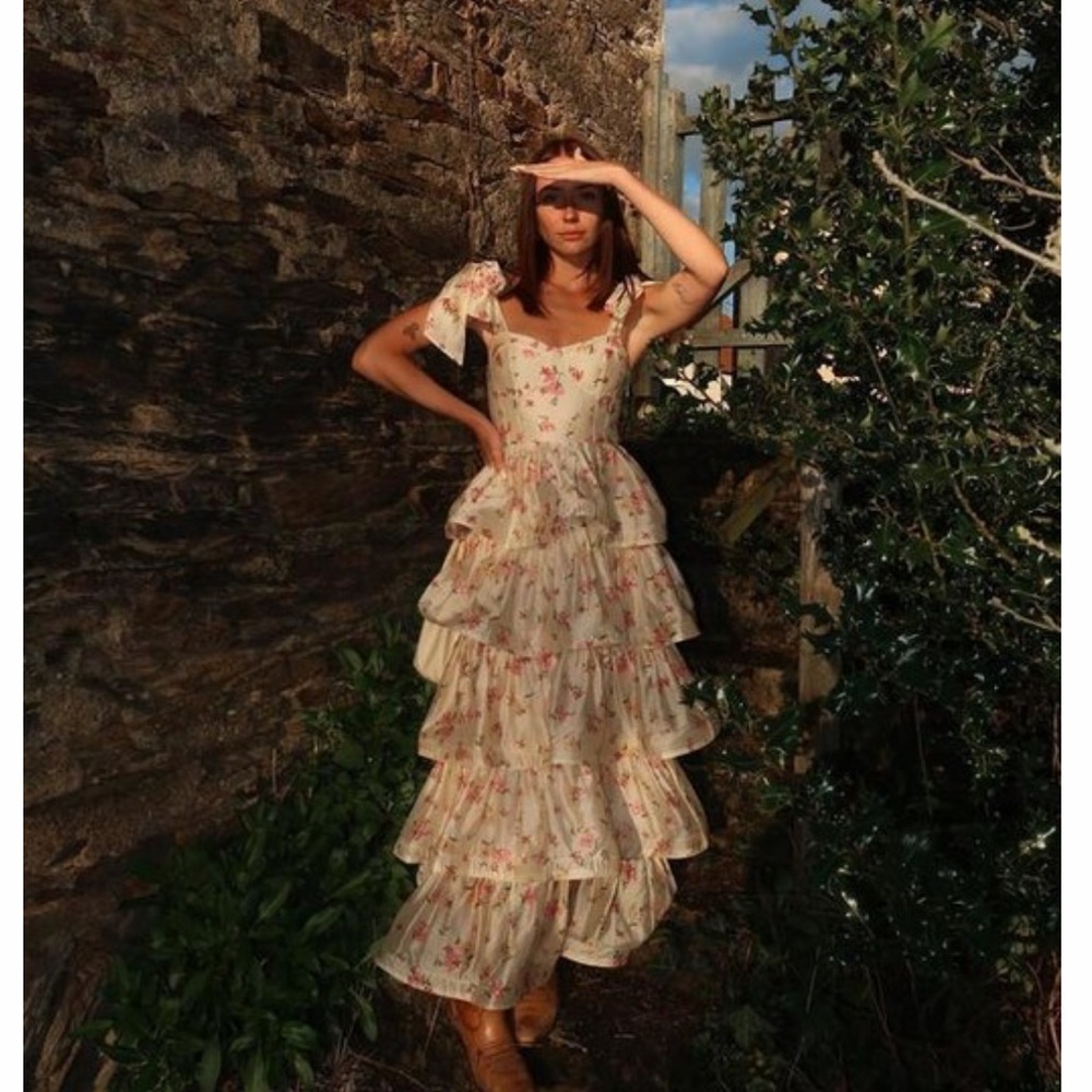 SOLD OUT & Other Stories Layered Tiered Exaggerated Frill Dress Sz 2